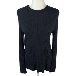A new day Black Crewneck Pullover Sweater Size M